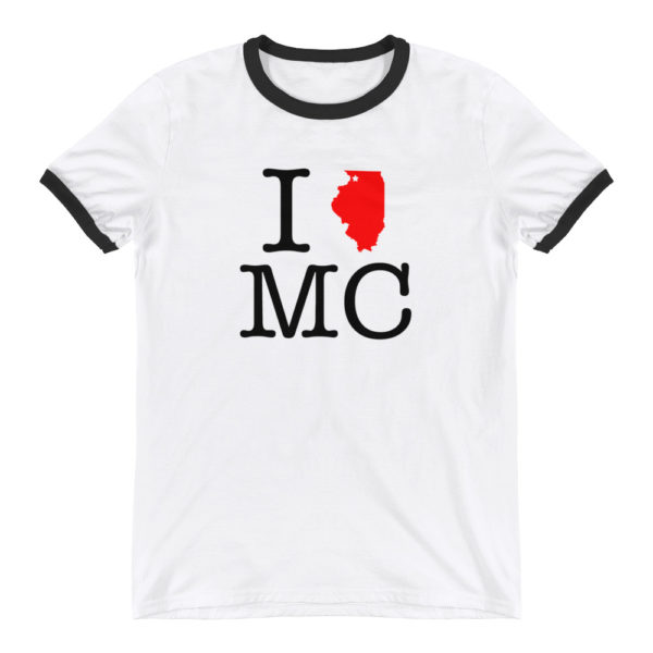 I Love MC Ringer T-Shirt - Image 3