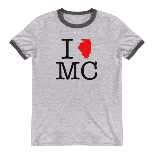 I Love MC Ringer T-Shirt - Image 2
