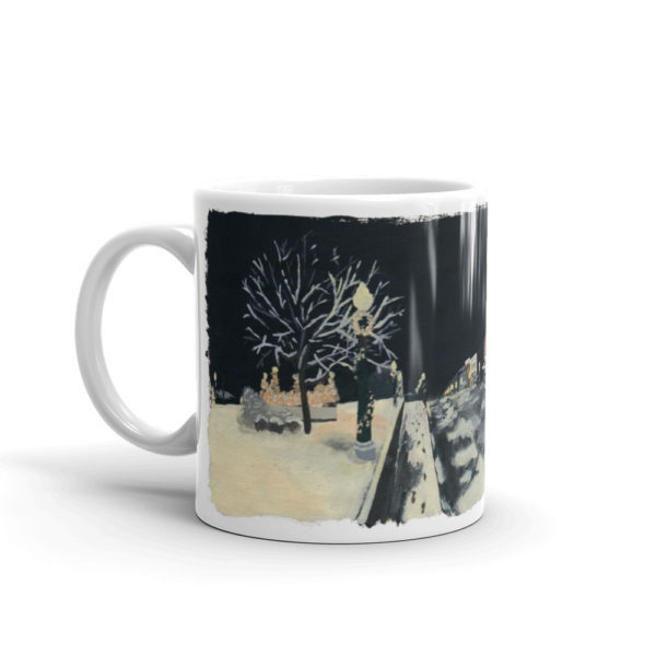 Winter Downtown Mount Carroll Mug
