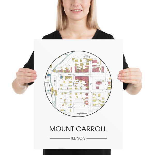 Mount Carroll Map Poster 2 - Image 3