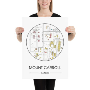 Mount Carroll Map Poster 3